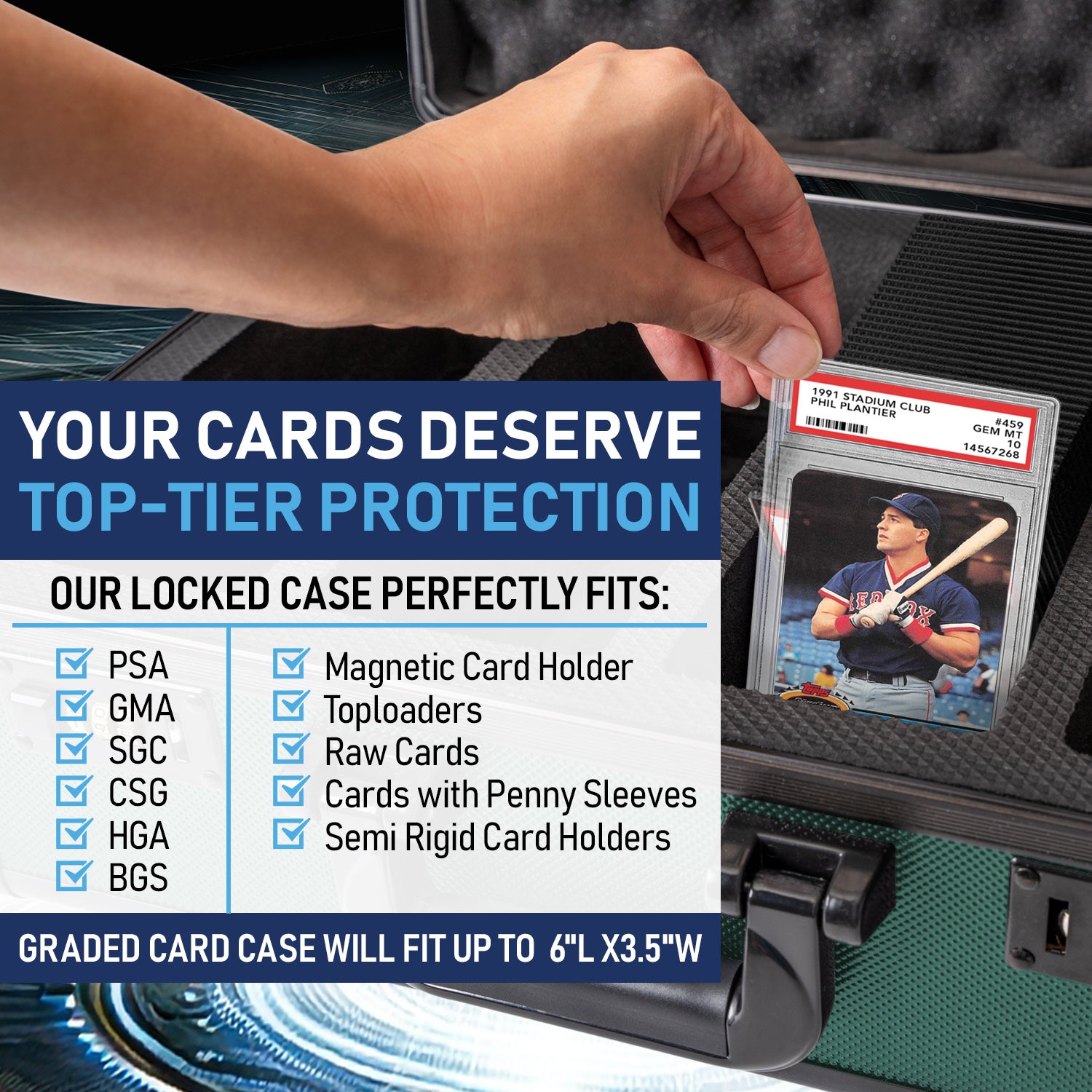 Green - Premium Graded Card Case