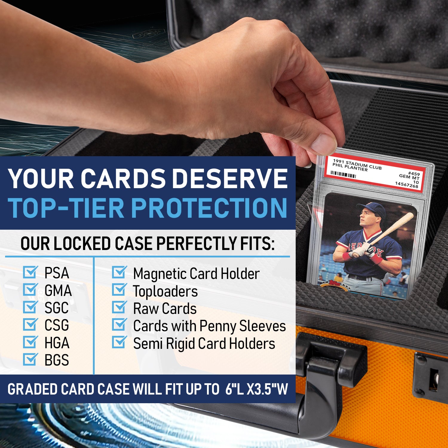 Orange - Premium Graded Card Case