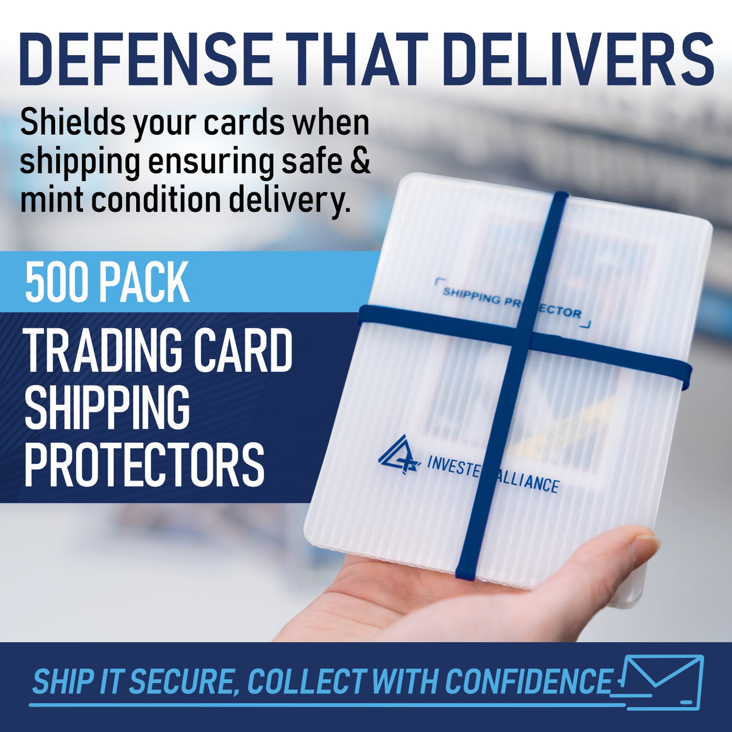 Trading Card Shipping Protector 3.5x4.5 - 500 Pack
