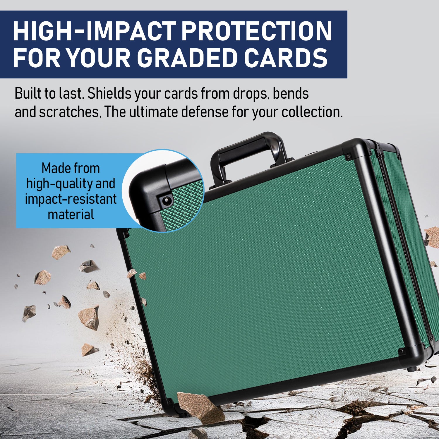 Green - Premium Graded Card Case