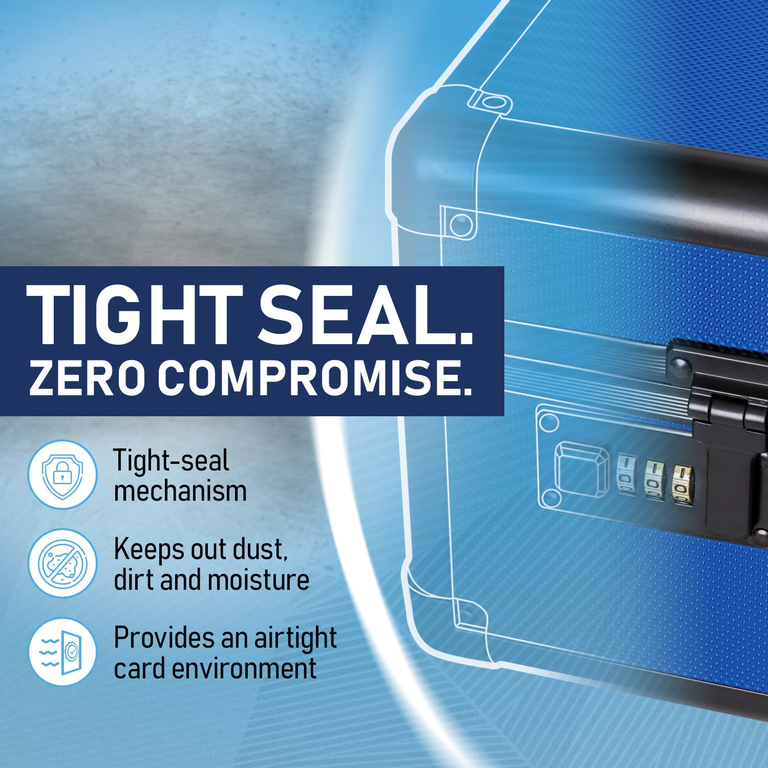 Blue - Premium Graded Card Case