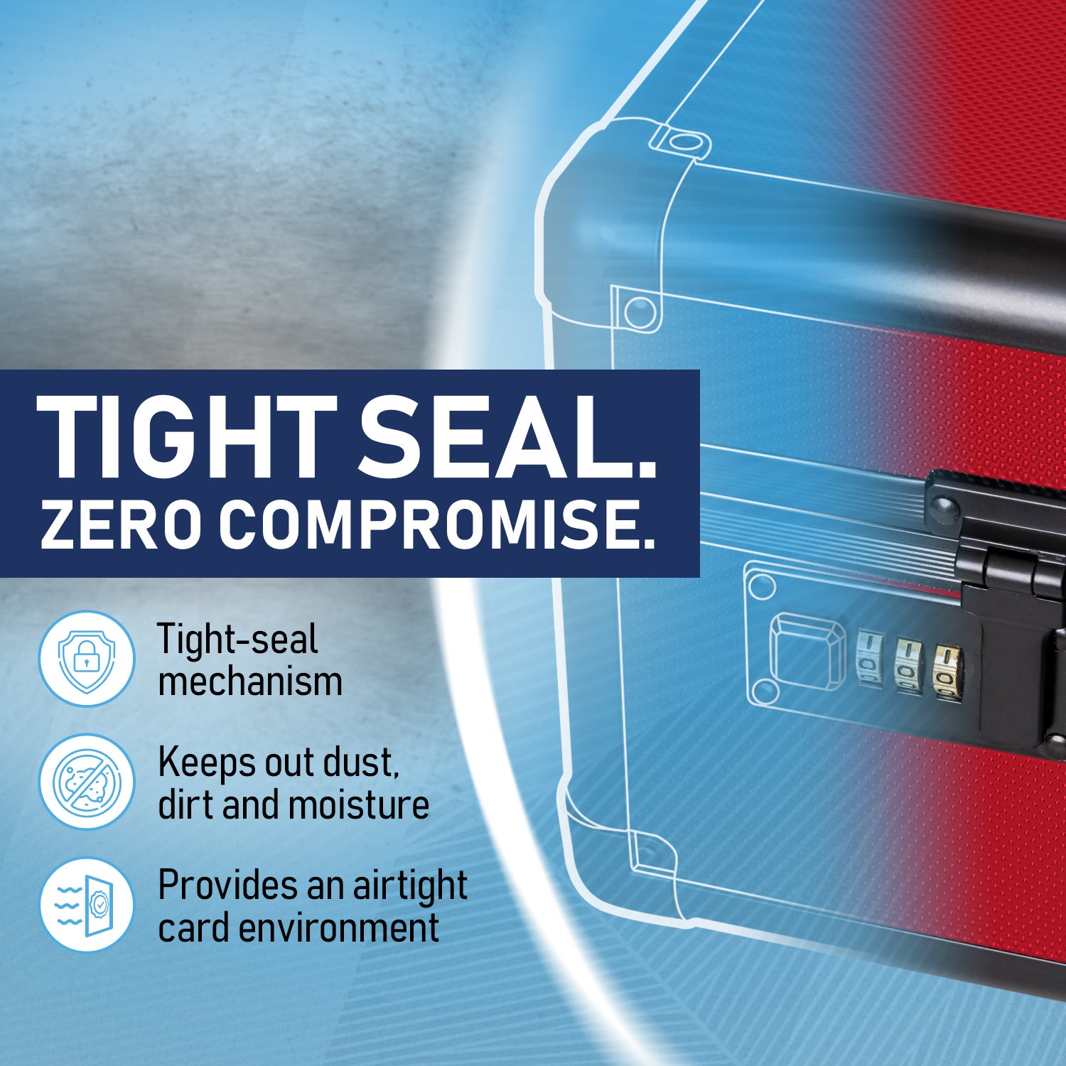 Red - Premium Graded Card Case