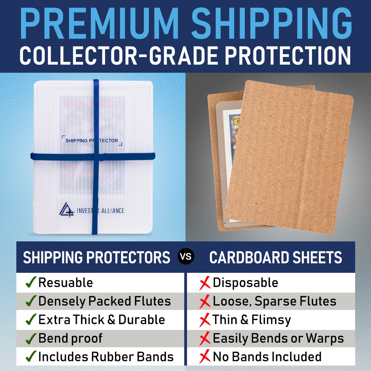 Trading Card Shipping Protector 3.5x4.5 - 500 Pack