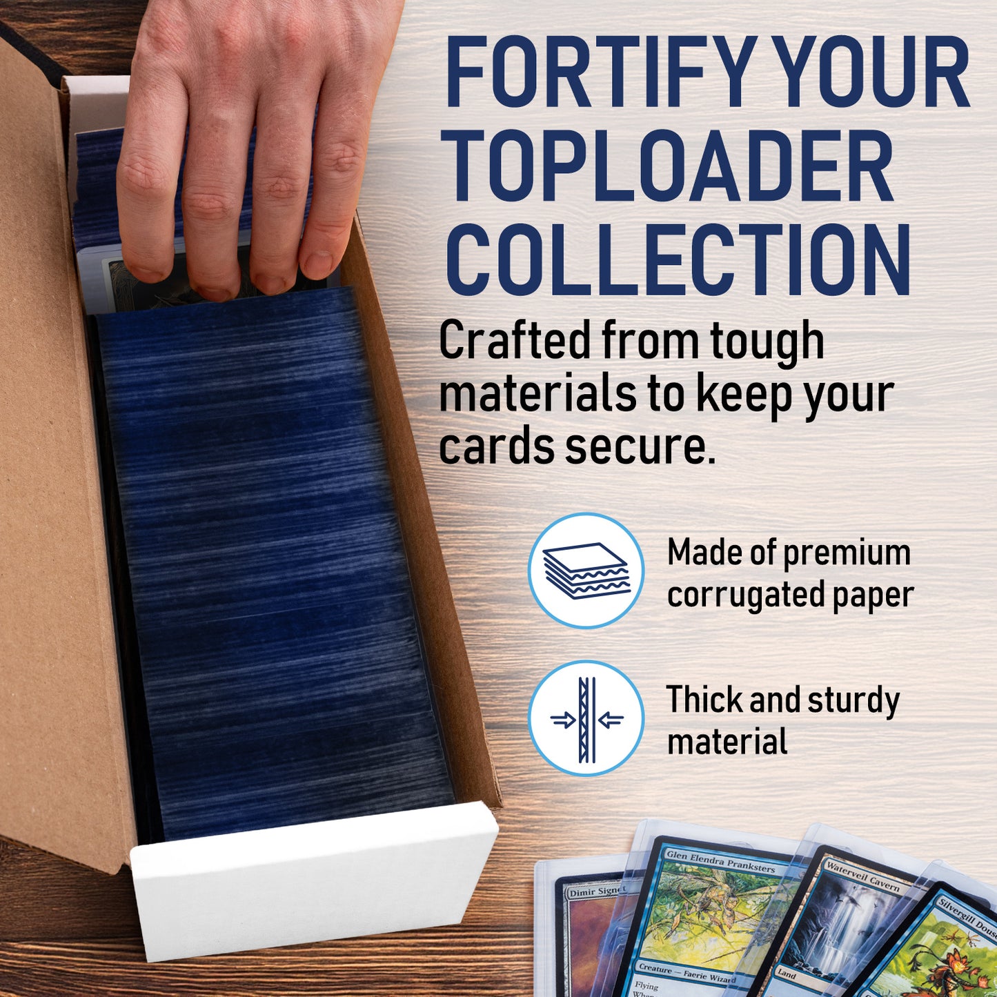 20 Pack - Premium Toploader Cardboard Storage Boxes