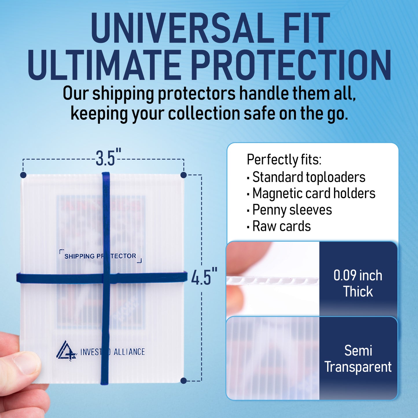 Trading Card Shipping Protector 3.5x4.5 - 500 Pack