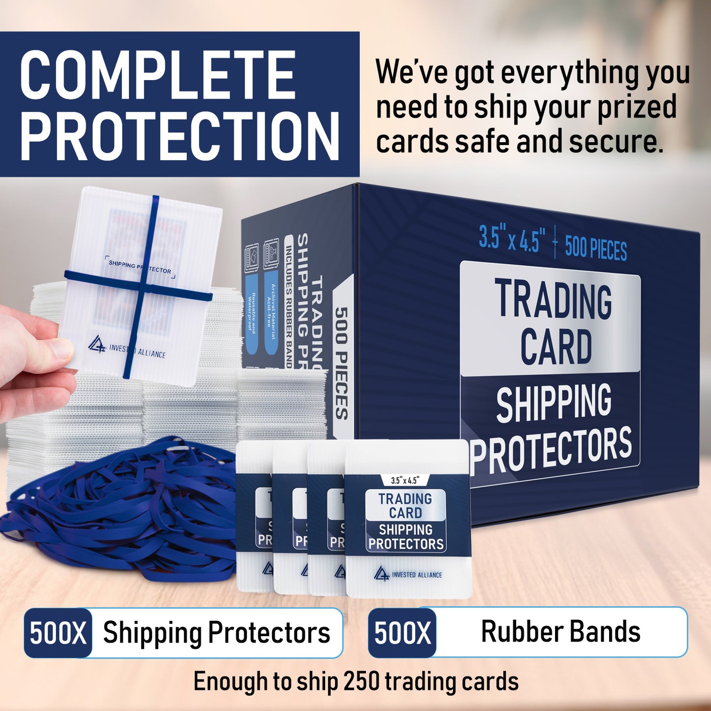 Trading Card Shipping Protector 3.5x4.5 - 500 Pack
