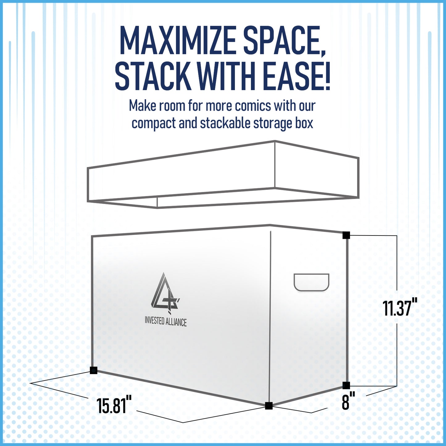 3 Pack - Comic Book Storage Boxes & White Dividers Bundle