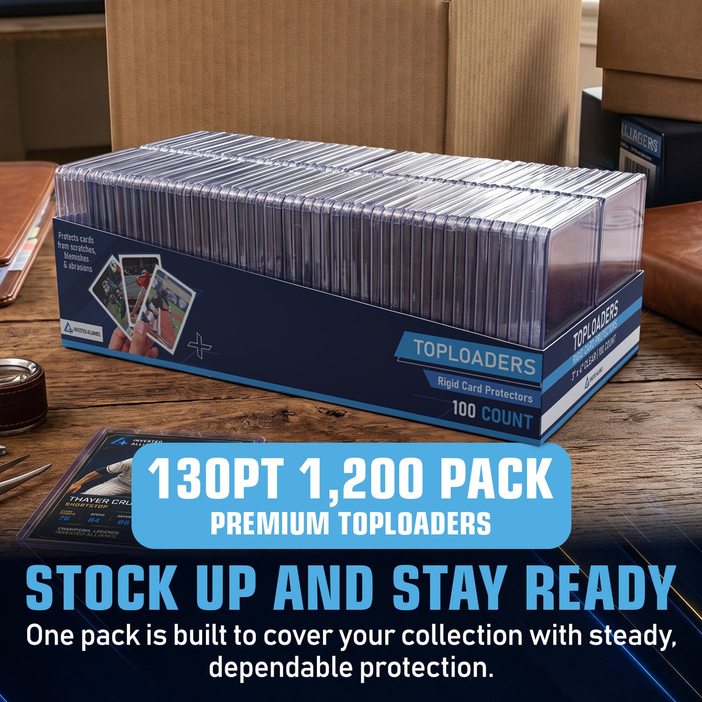 130PT Premium Top Loaders 1,200 Pack