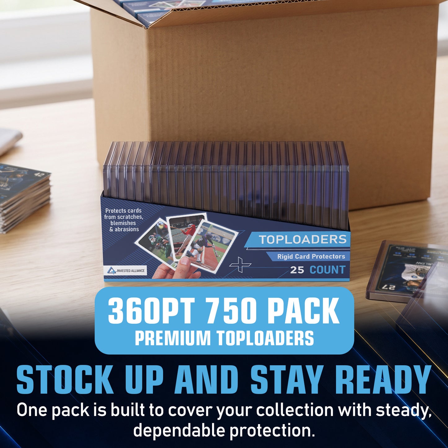 360PT Premium Top Loaders 750 Pack