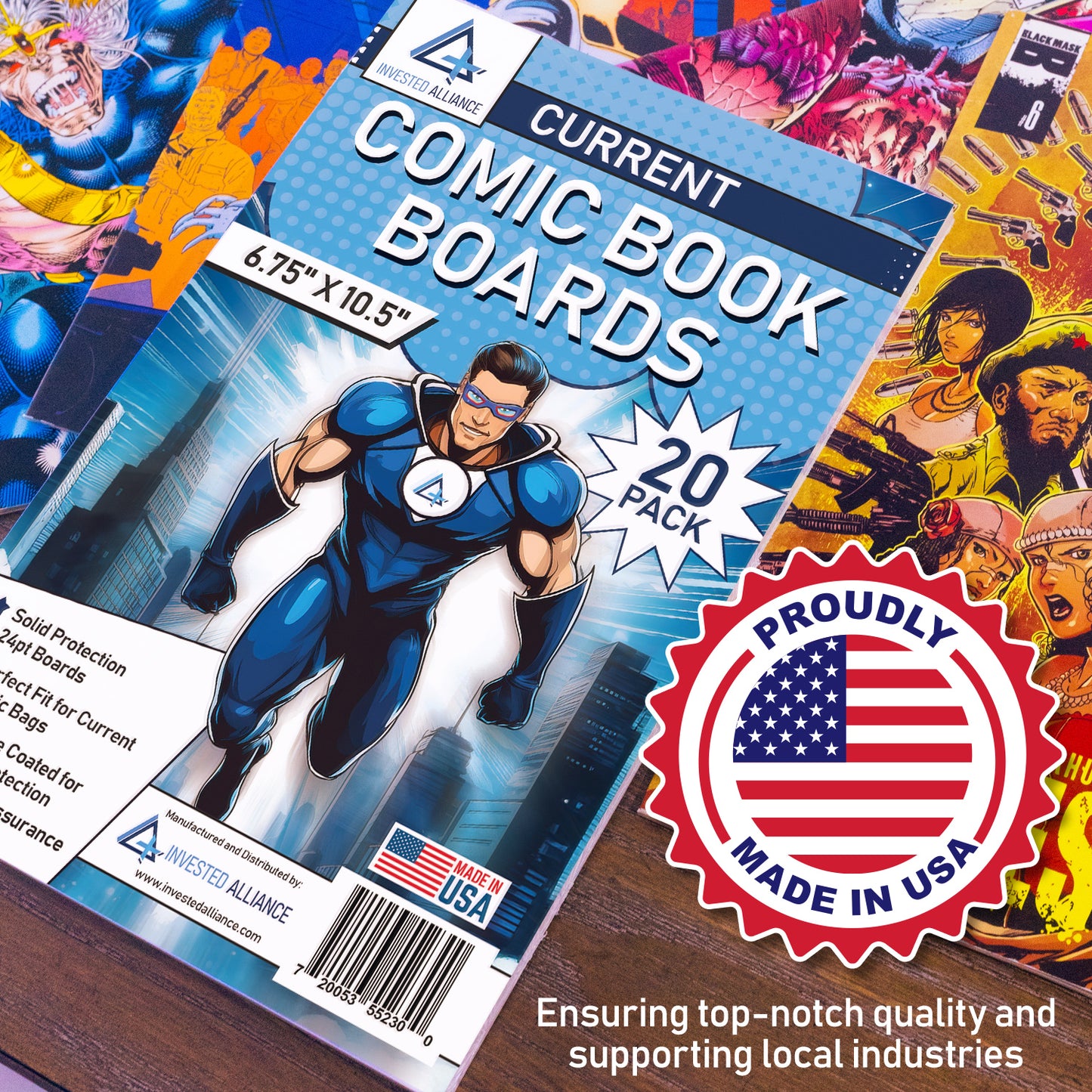 20 Pack - Current Comic Book Backing Boards