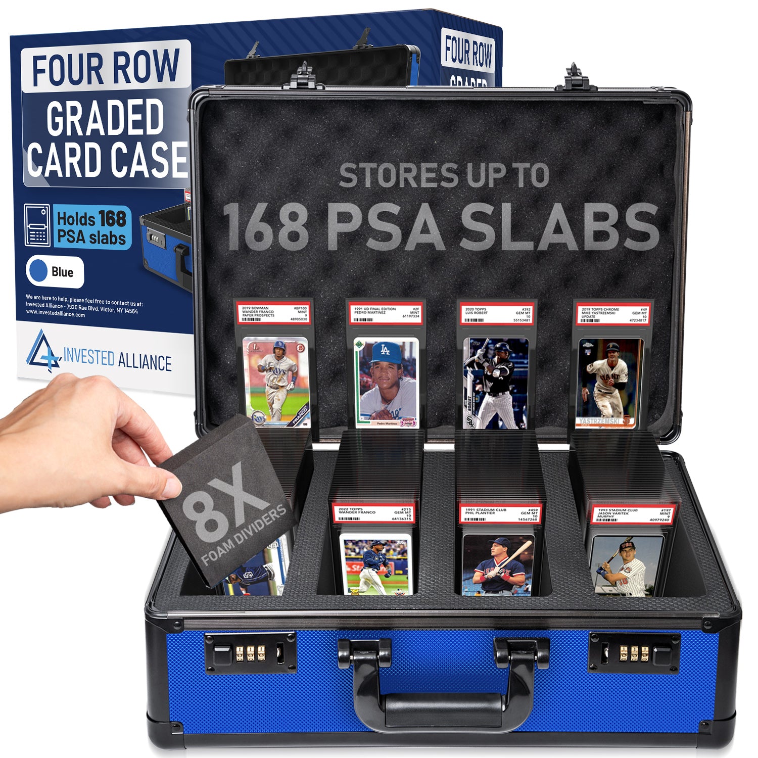Blue - Premium Graded Card Case