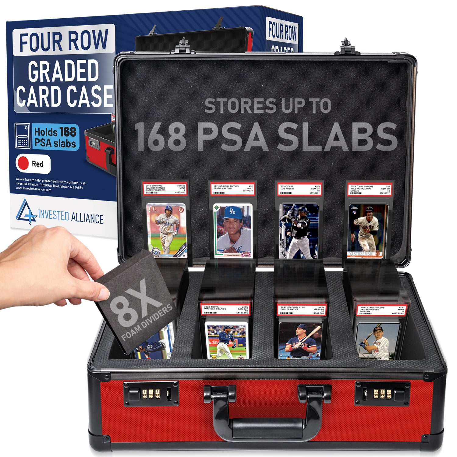 Red - Premium Graded Card Case