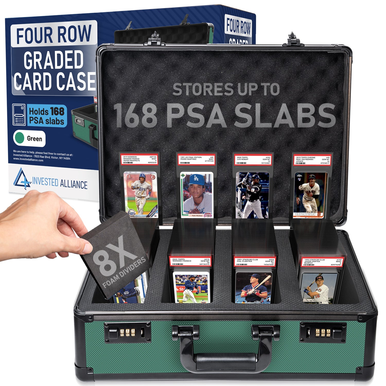 Green - Premium Graded Card Case