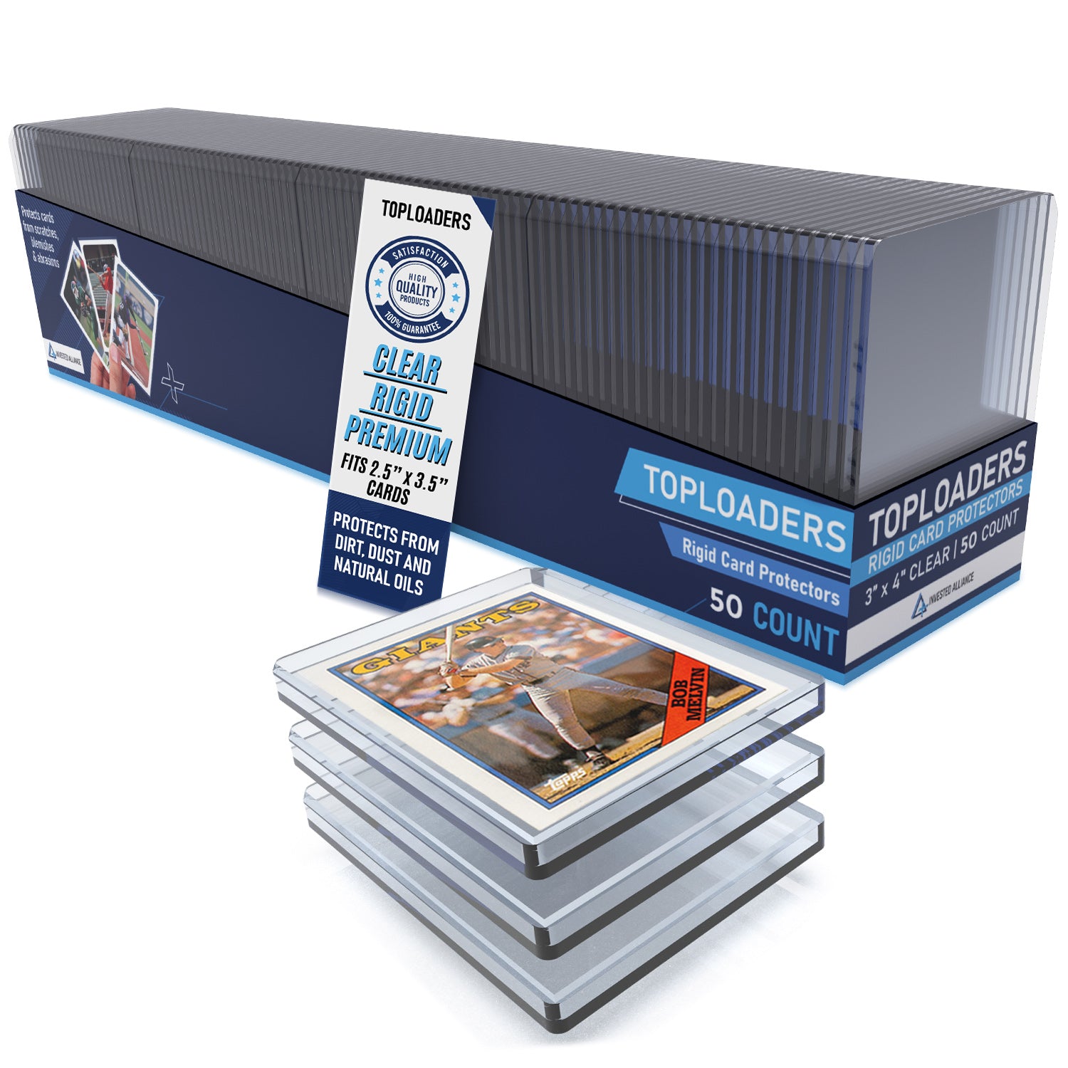 Premium 180pt Top Loaders for Cards | Hard Card Sleeves. Card Protectors. Trading Card Top Loader. Toploader Card Protectors. MTG + Pro Sports Cards Premium 180pt Top Loaders for Cards | Hard Card Sleeves. Card Protectors. Trading Card Top Loader. Toploader Card Protectors. MTG + Pro Sports Cards