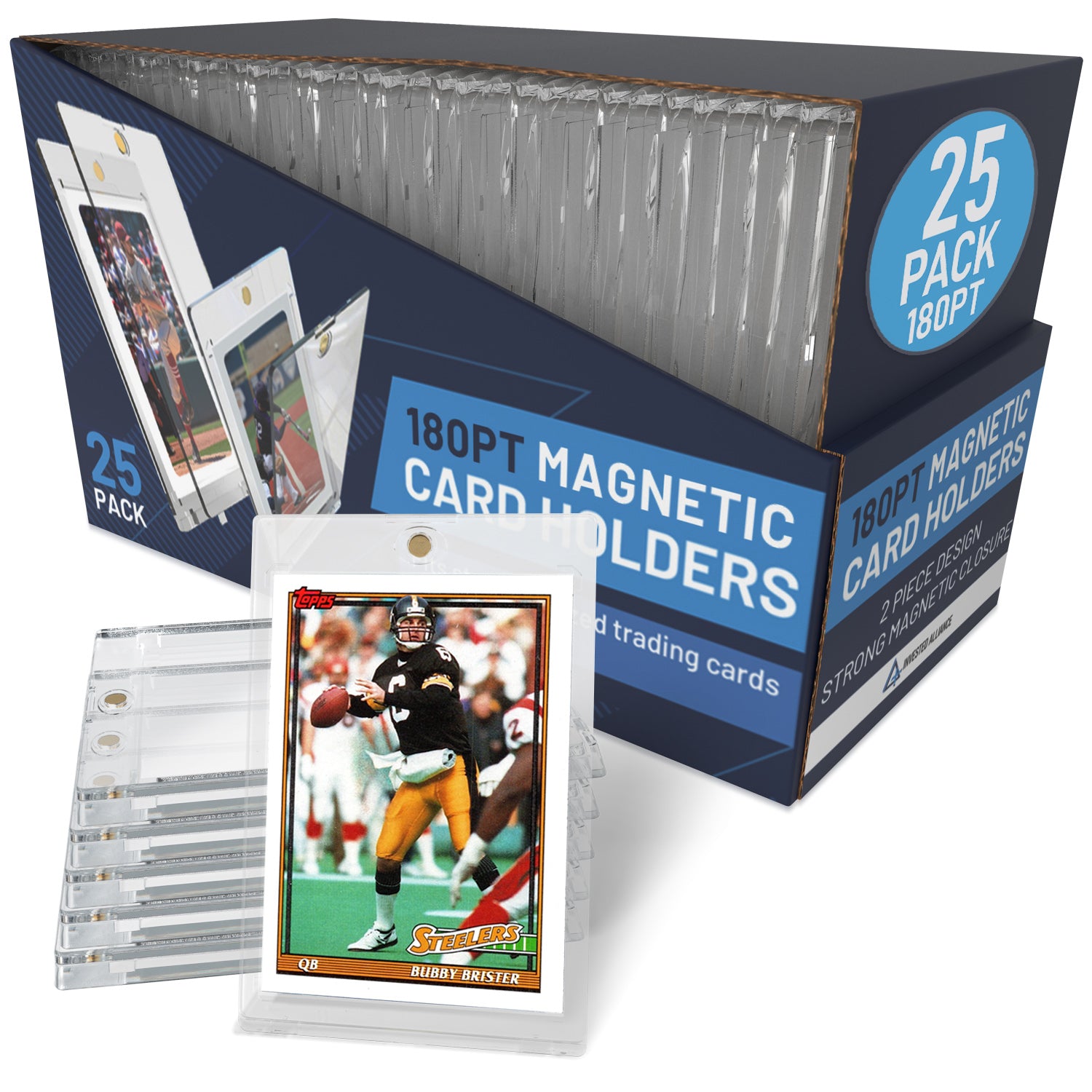 magnetic card holder binder Amazon.com: Rayvol 4-Pocket Binder for 35pt Magnetic Card Holders Holds 40 Slabs, Top-Loading Acid-Free Pages, Zipper Album for Graded & Display Cards : Toys & Games
