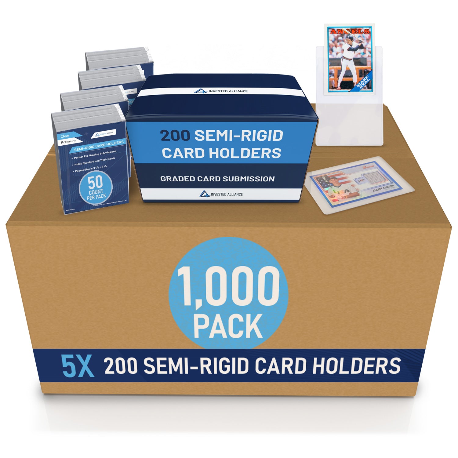 Invested Alliance Trading Card Penny Sleeves - 500 Pack, Clear Acid-Free, Standard Size Invested Alliance Trading Card Penny Sleeves - 500 Pack, Clear Acid-Free, Standard Size