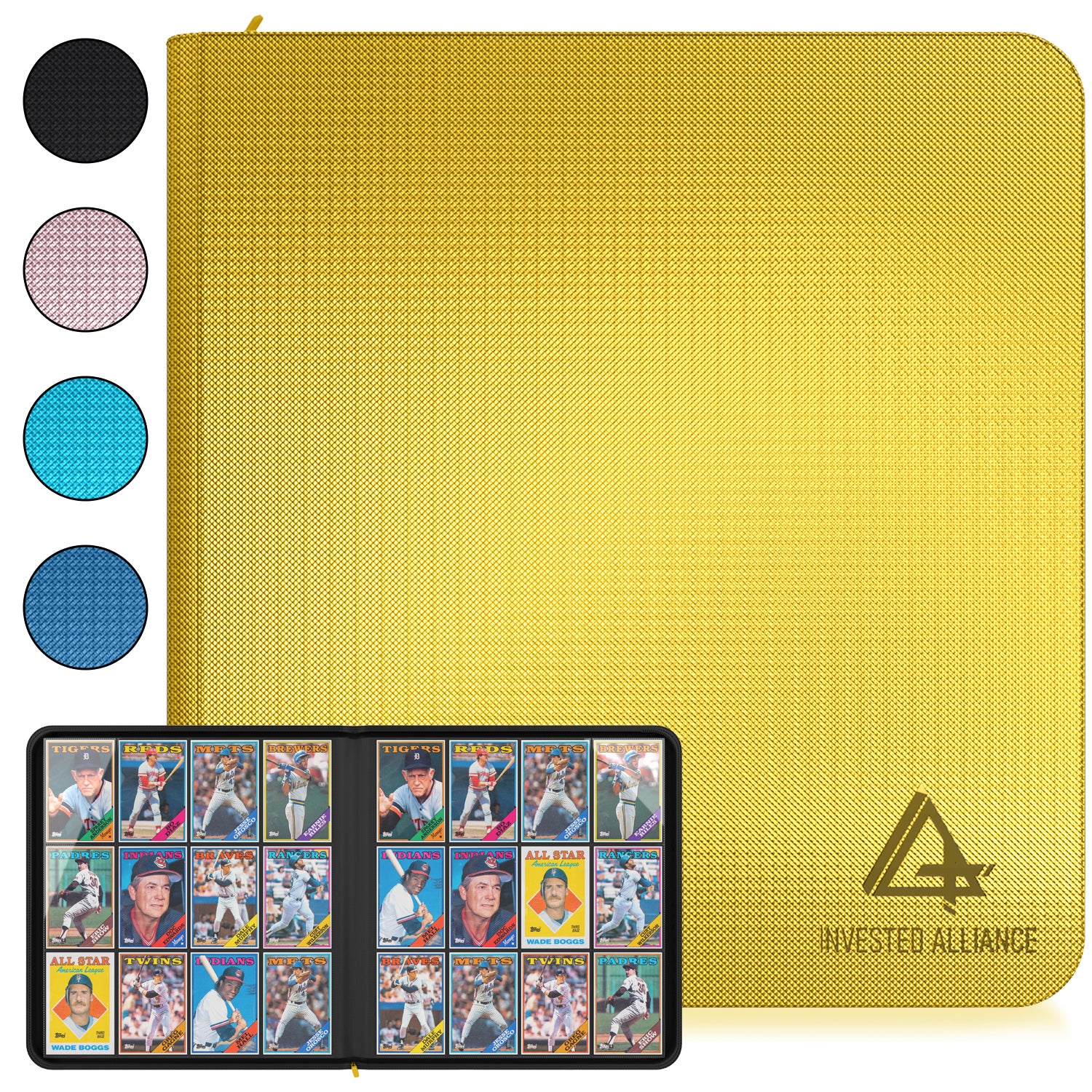 Invested Alliance Premium TCG Card Binder | Sports Trading Card Binder 12 Pocket, Trading Card Binder Zipper, Sport Card Binder, Magic Trading Card Invested Alliance Premium TCG Card Binder | Sports Trading Card Binder 12 Pocket, Trading Card Binder Zipper, Sport Card Binder, Magic Trading Card