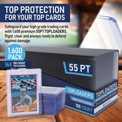 55PT Premium Top Loaders 1,600 Pack