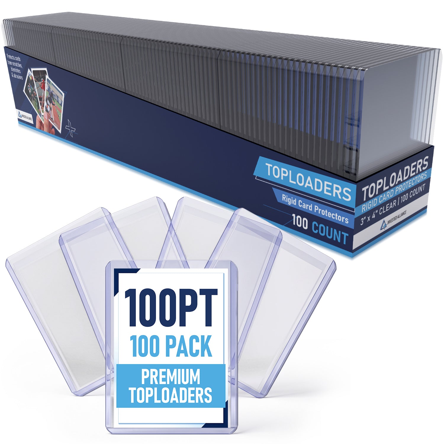 100PT - 100 Pack Premium Top Loaders