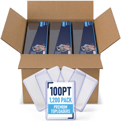 100PT Premium Top Loaders 1,200 Pack