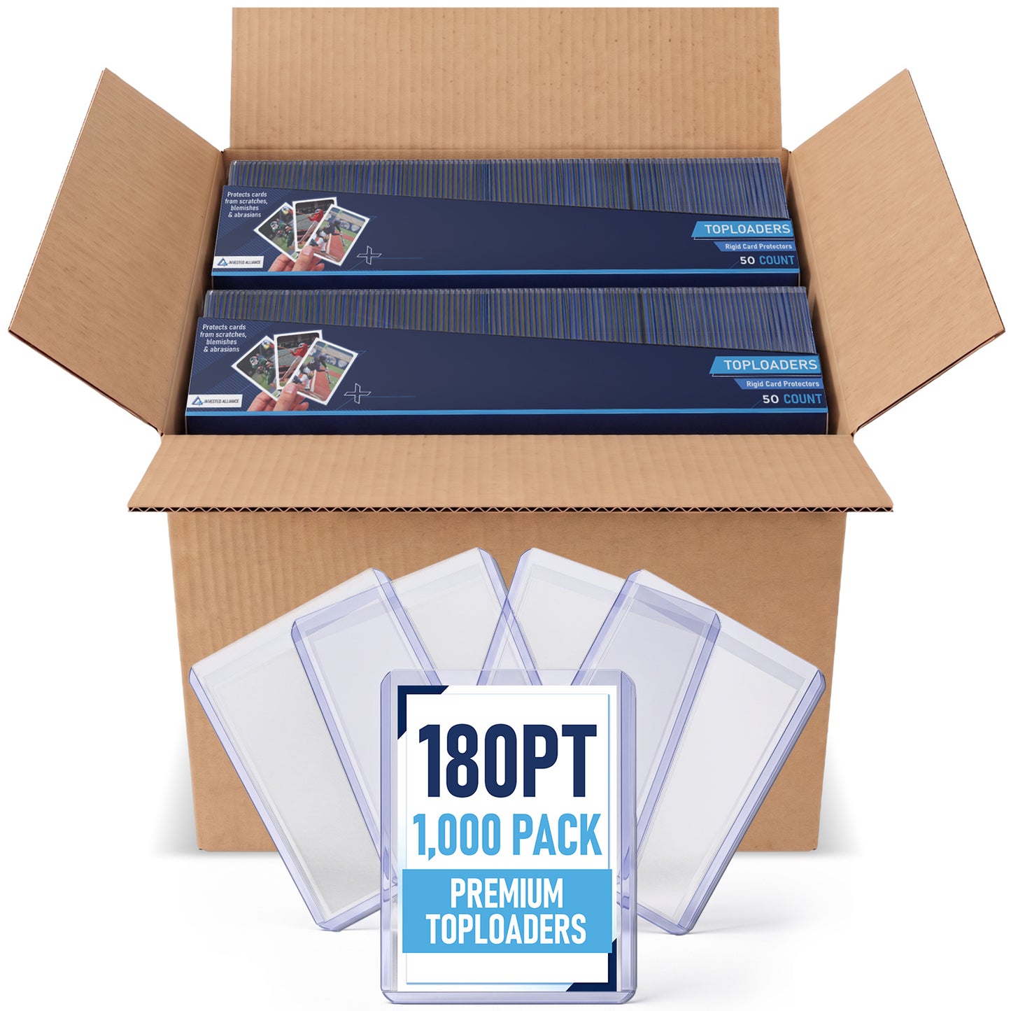 180PT Premium Top Loaders 1,000 Pack