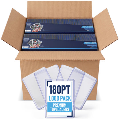 180PT Premium Top Loaders 1,000 Pack