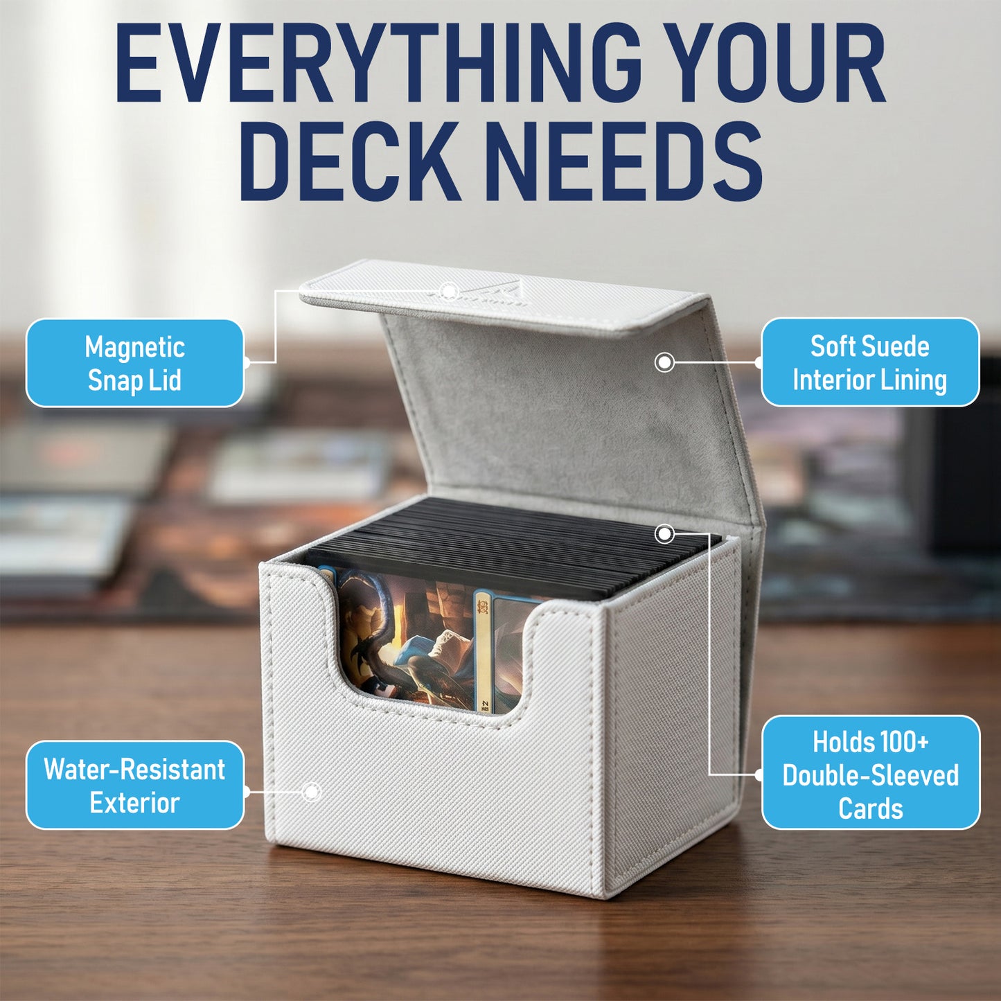 White MTG Deck Box