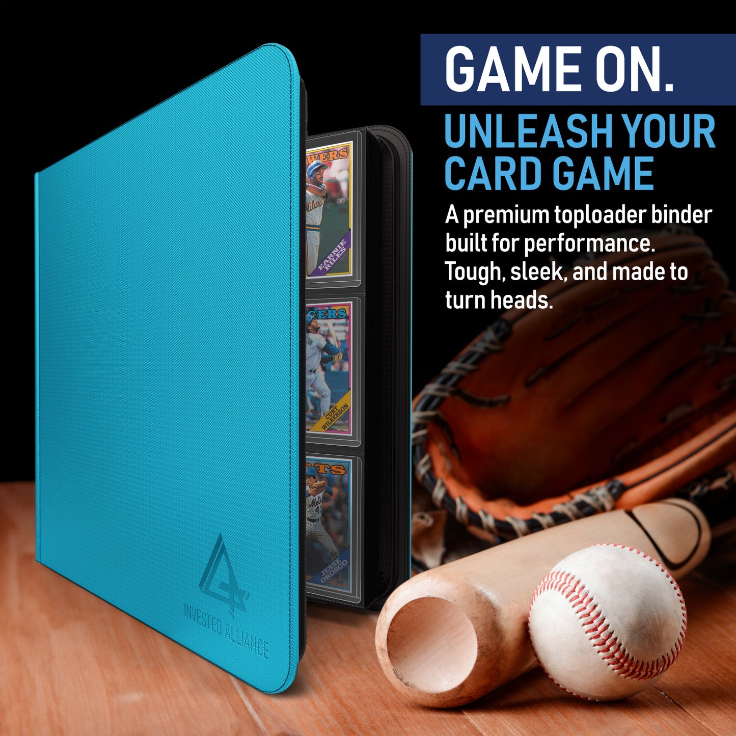 Teal - Premium Toploader Binder