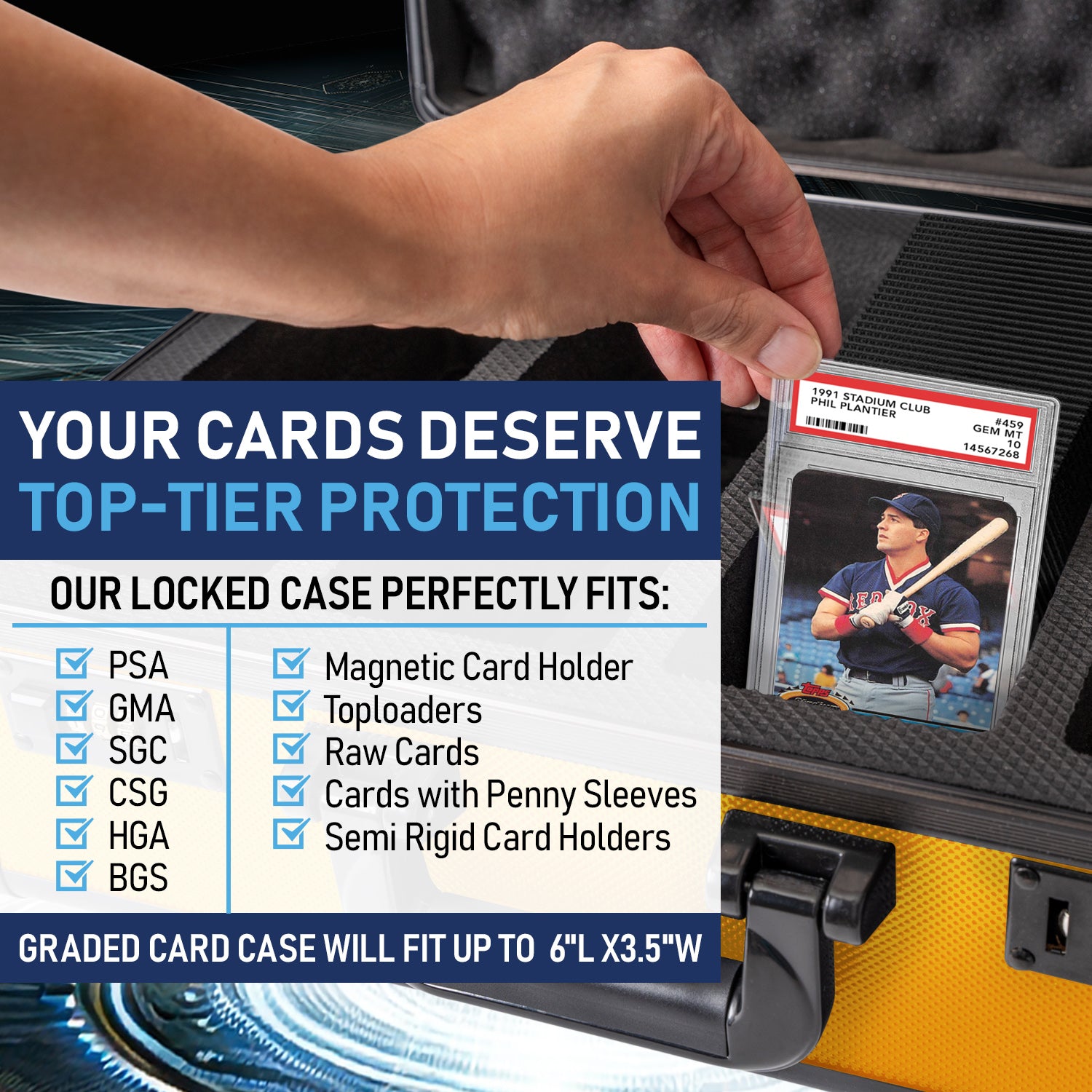 Gold - Premium Graded Card Case