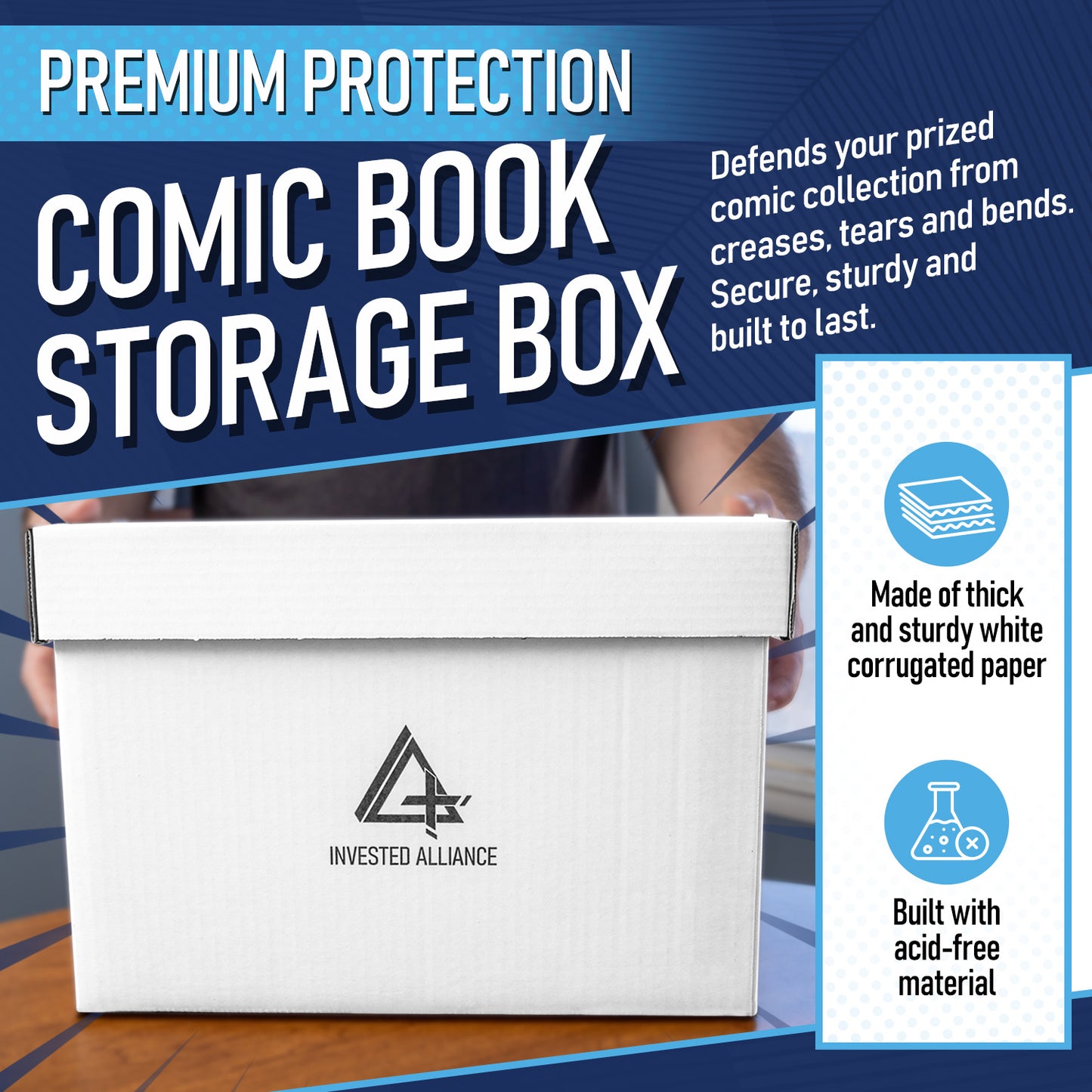 5 Pack - Premium Comic Book Storage Boxes