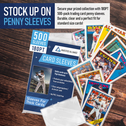180PT - 500 Pack Penny Sleeves