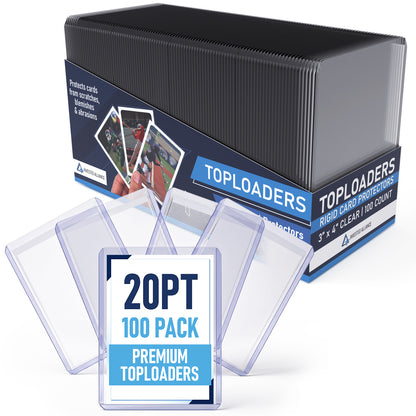 20PT - 100 Pack Premium Top Loaders