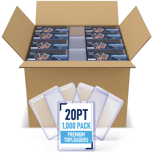 20PT Premium Top Loaders 1,000 Pack