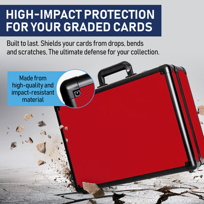 Red - Premium Graded Card Case