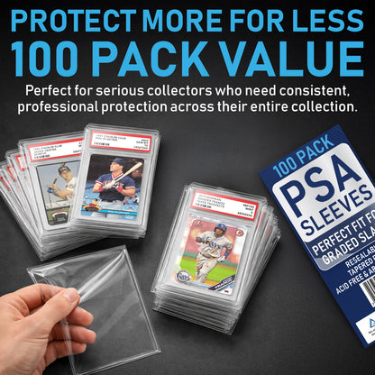 100 Pack - PSA Slab Sleeves