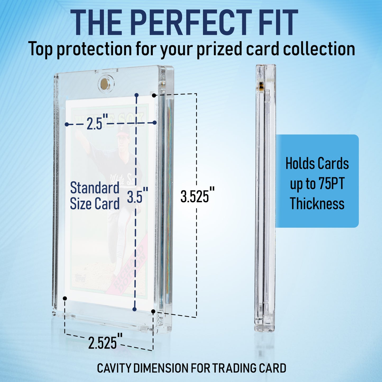 75PT - 250 Pack Premium Magnetic Card Holder