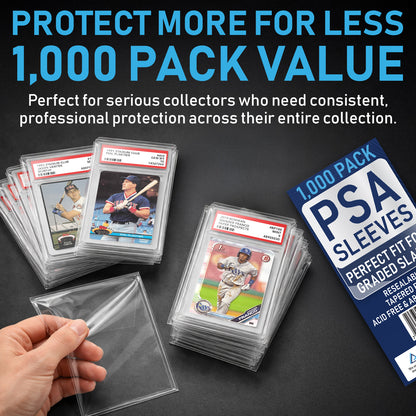 1,000 Pack - PSA Slab Sleeves