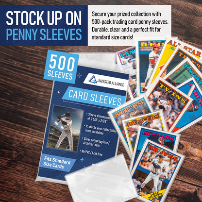 500 Pack - Standard Size Penny Sleeves