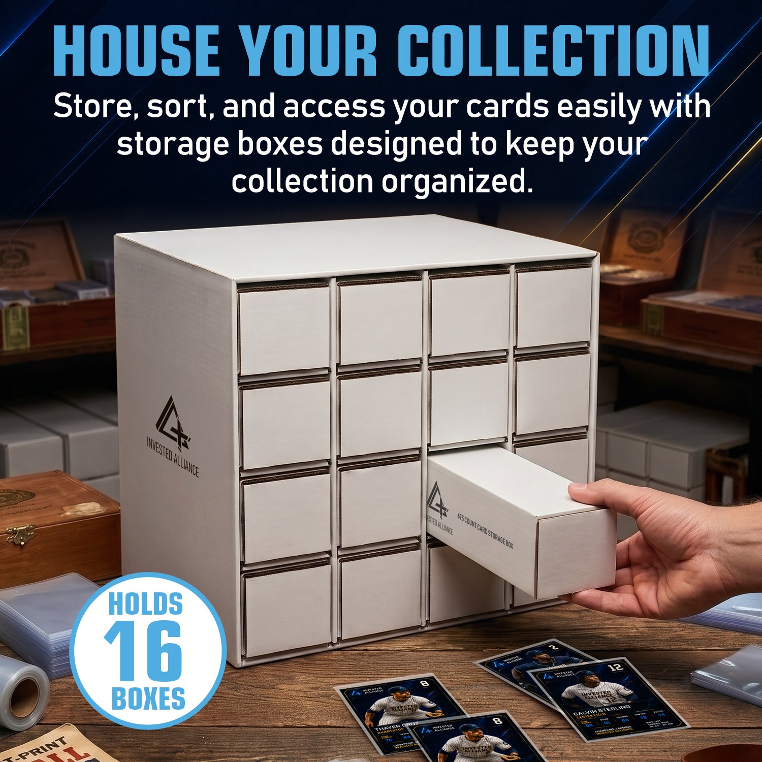 Premium Card Storage House