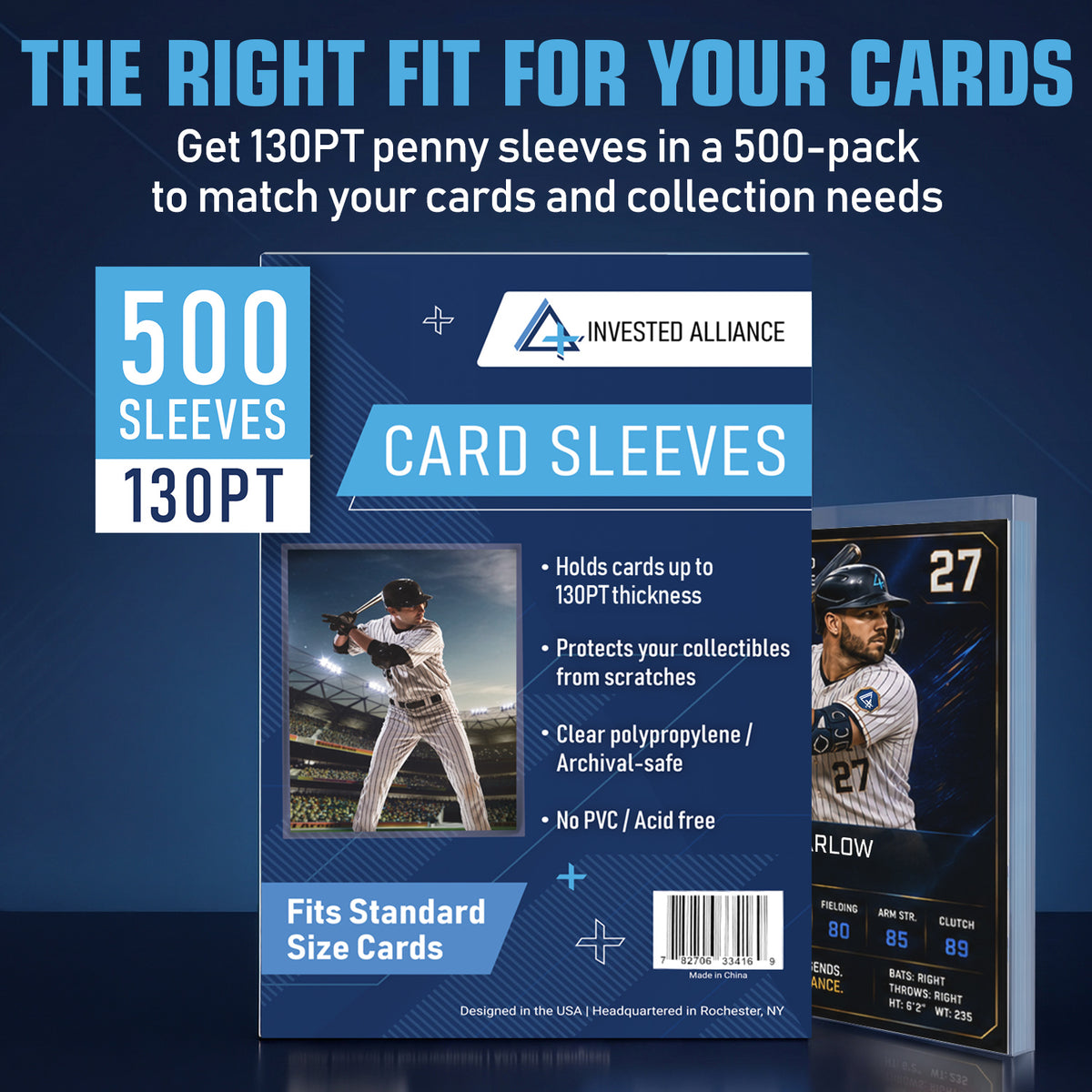 130PT - 500 Pack Penny Sleeves