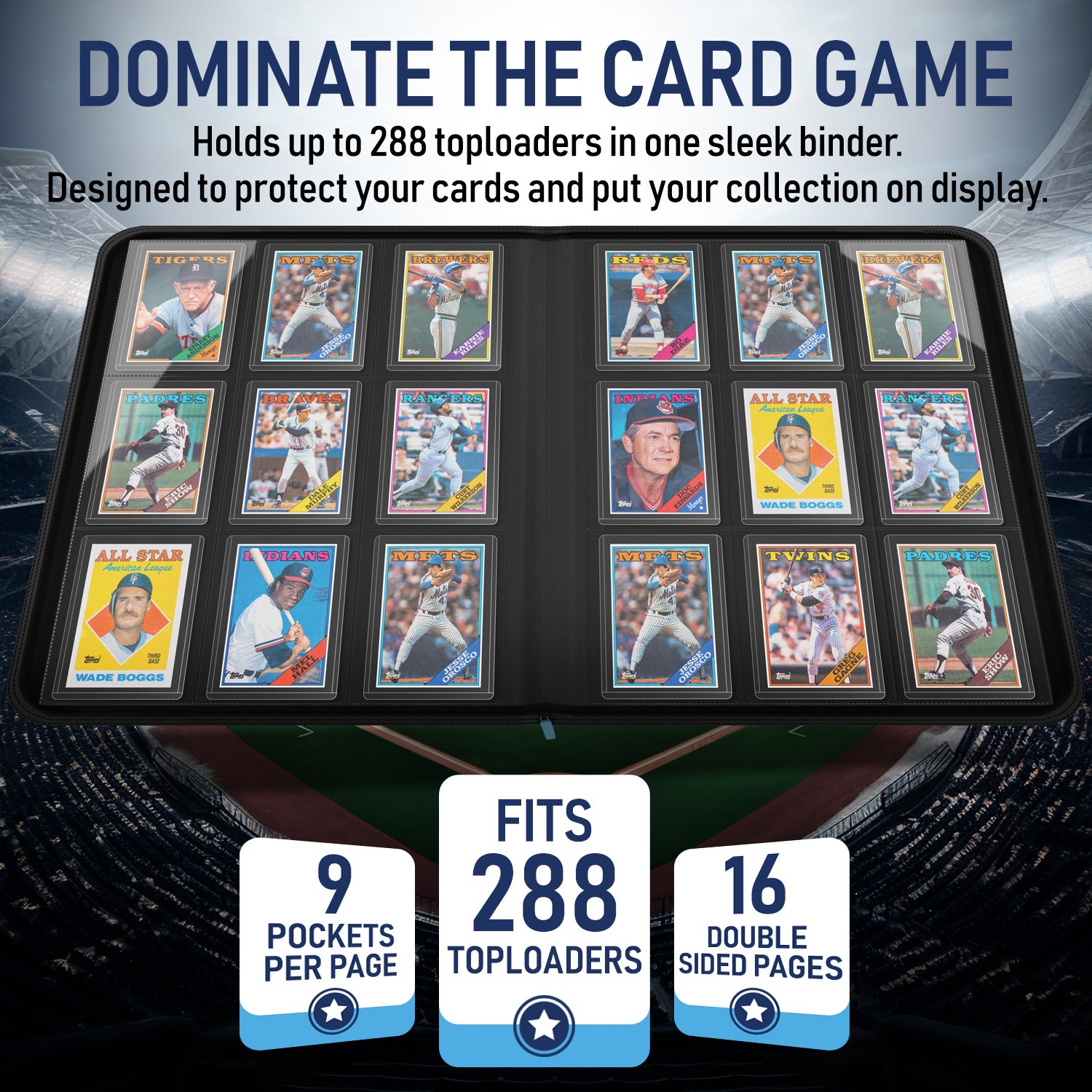 Blue - Premium Toploader Binder