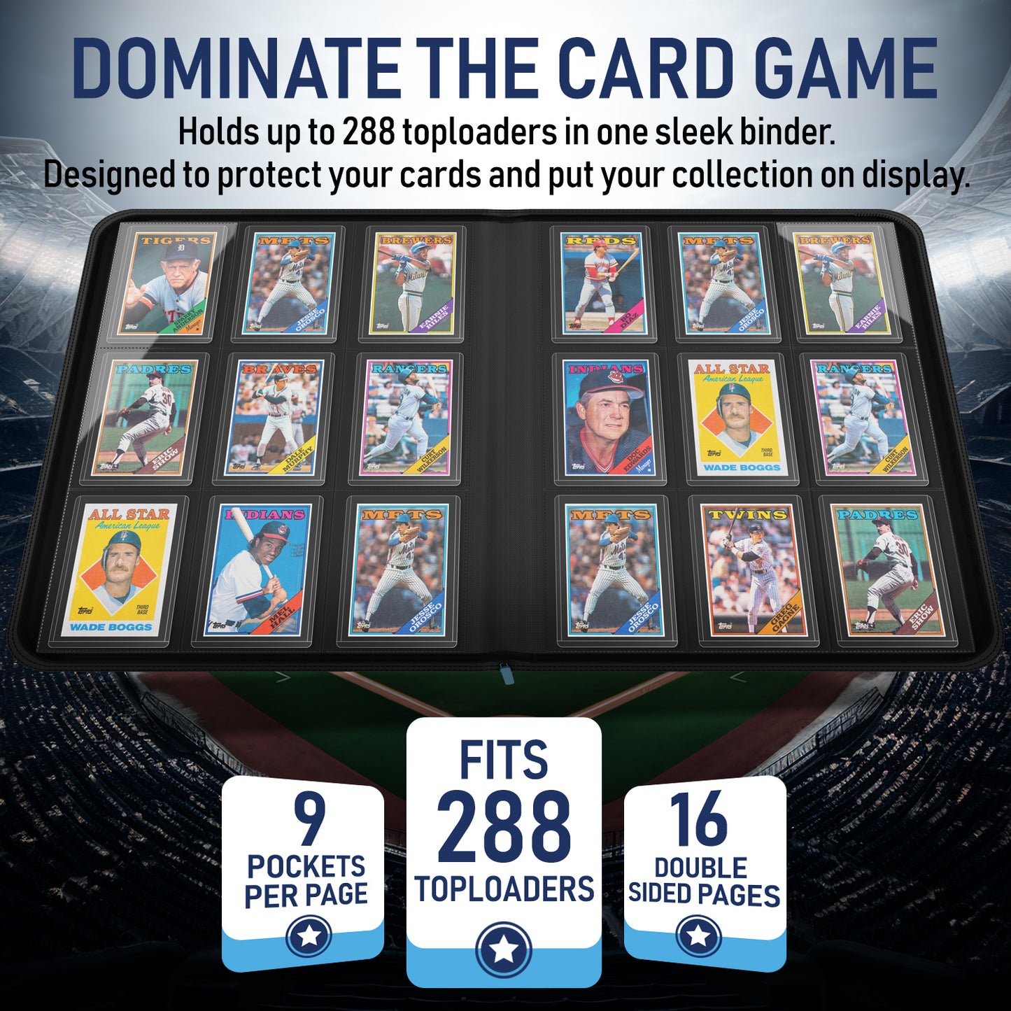 Blue - Premium Toploader Binder