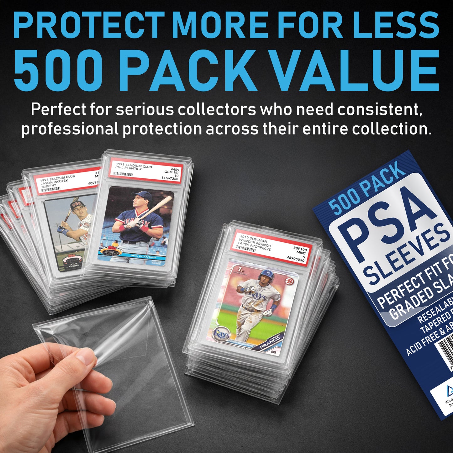 500 Pack - PSA Slab Sleeves