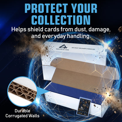 20 Pack - Premium Toploader Cardboard Storage Boxes