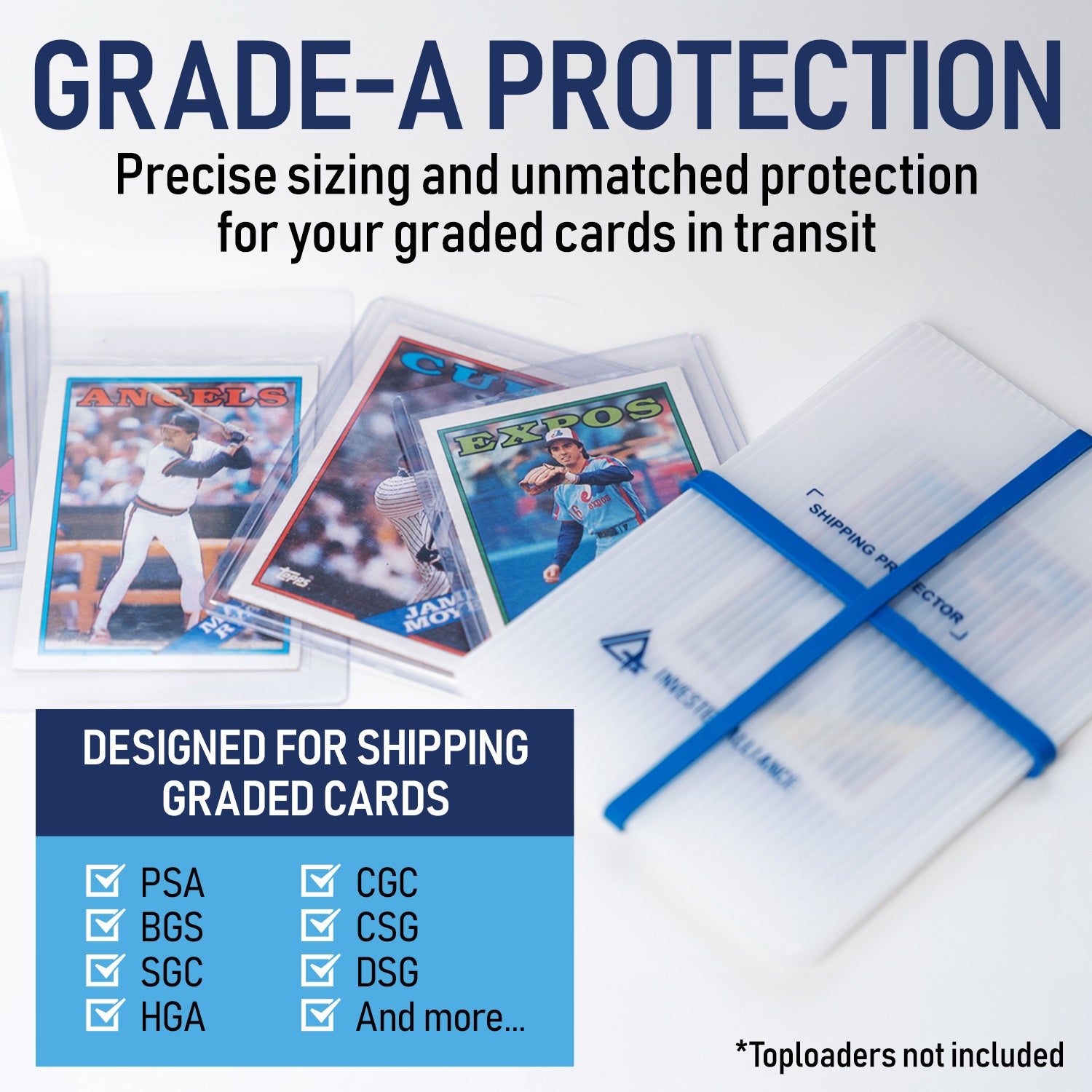 Premium Bundle 4X6 Trading Card Shipping Protector with Rubber Bands - 100 Pack | Card Protectors, Trading Card Shipping Supplies, Trading Card Premium Bundle 4X6 Trading Card Shipping Protector with Rubber Bands - 100 Pack | Card Protectors, Trading Card Shipping Supplies, Trading Card