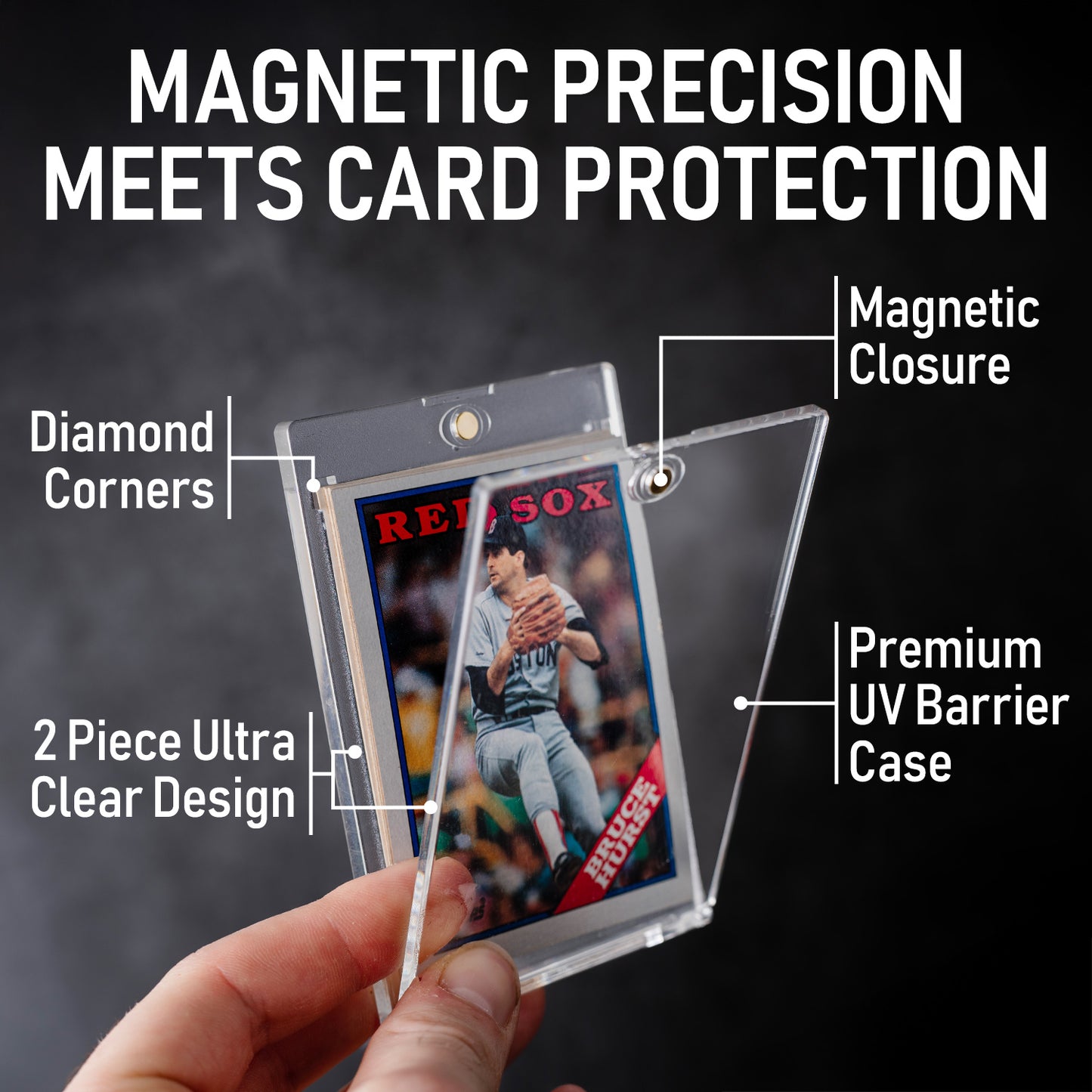 100PT - 25 Pack Premium Magnetic Card Holder