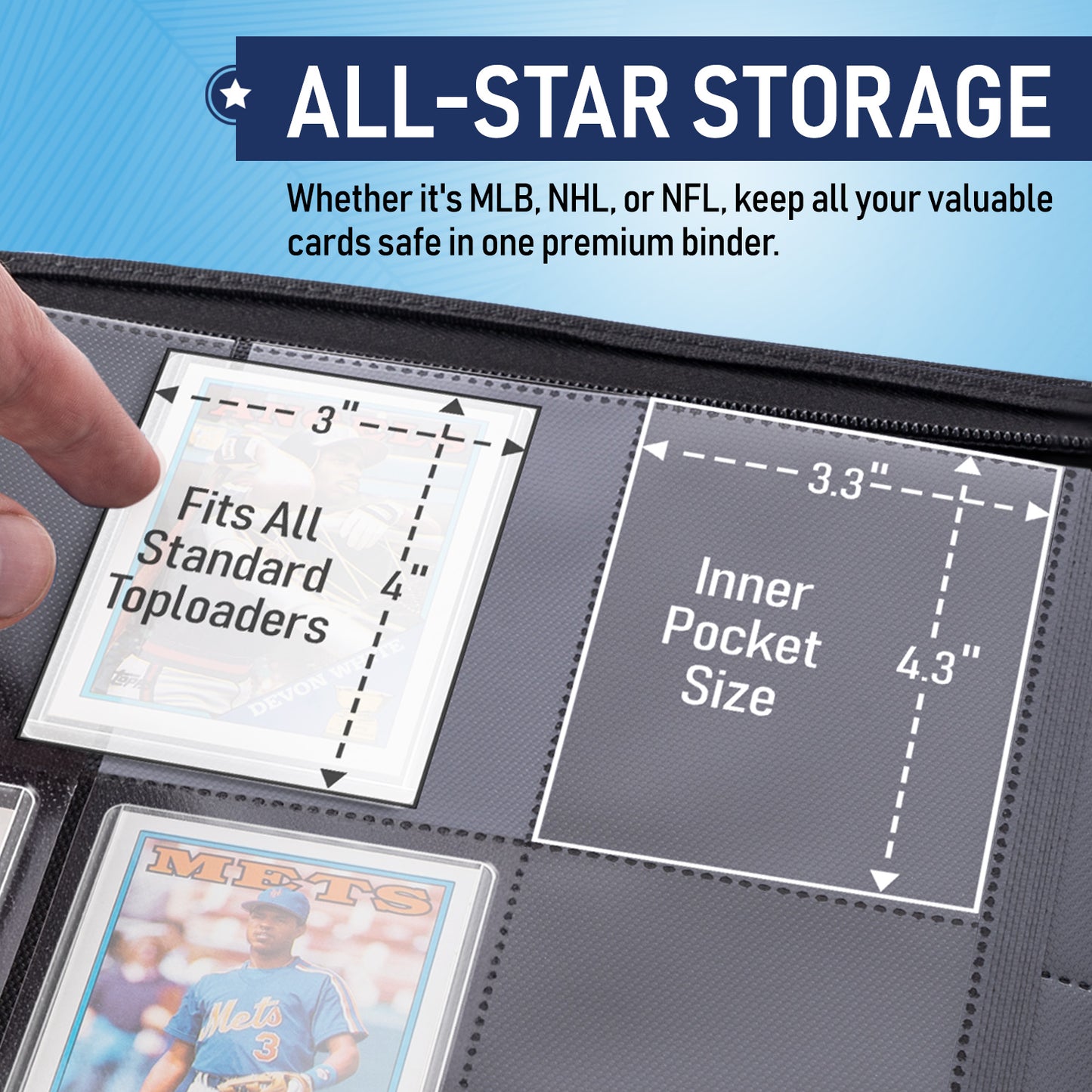 White - Premium Toploader Binder