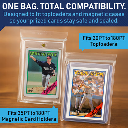 100 Pack Clear Resealable Team Bags