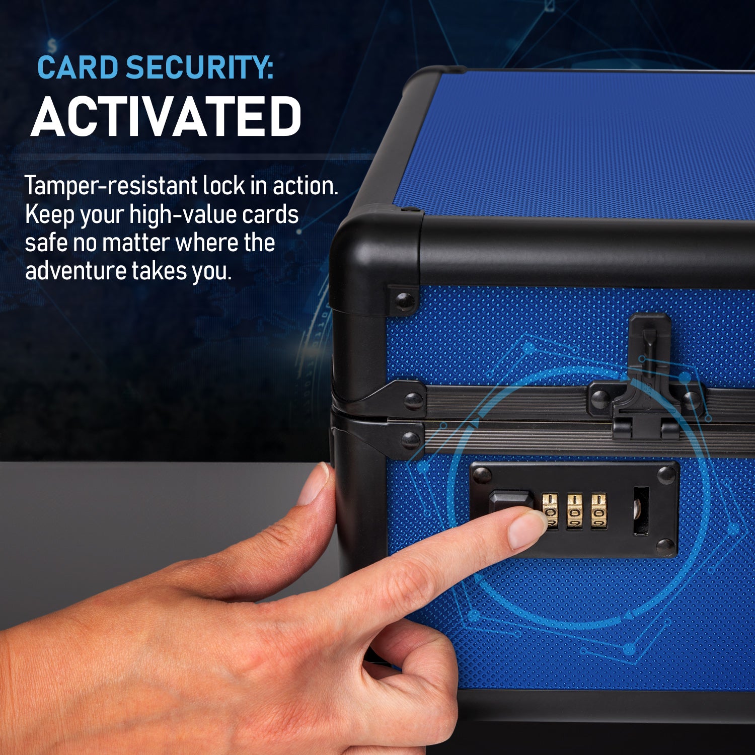 Blue - Premium Graded Card Case