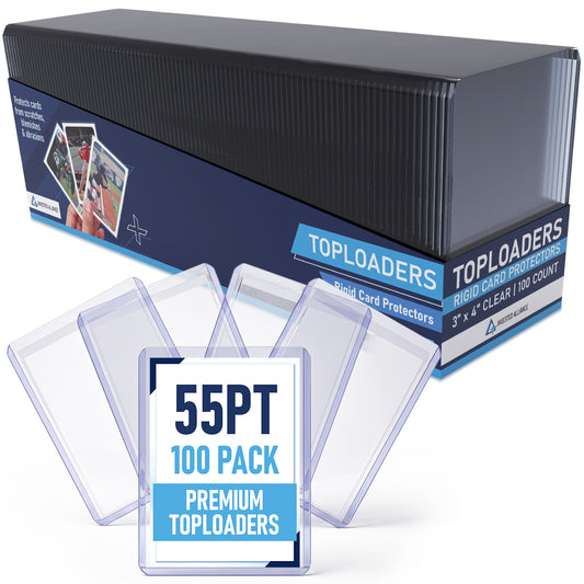 55PT - 100 Pack Premium Top Loaders